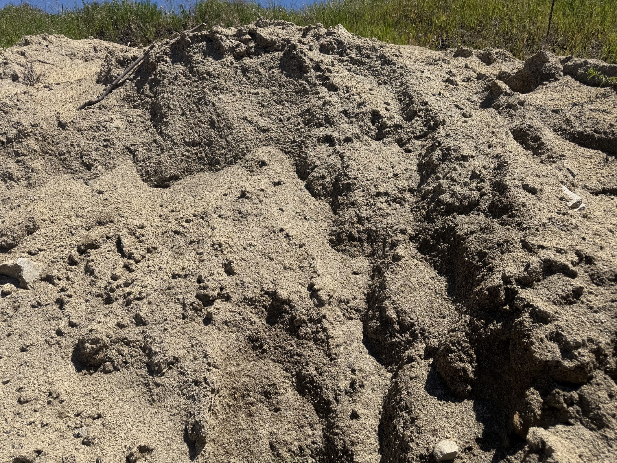 Decomposed Granite material pile
